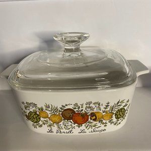 Rare Vintage Corning Ware Spice Of Life Le Persil La Sauge 1.5 QT **Read**